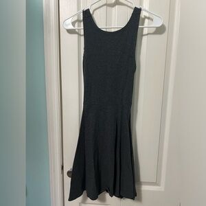 Grey criss cross dress